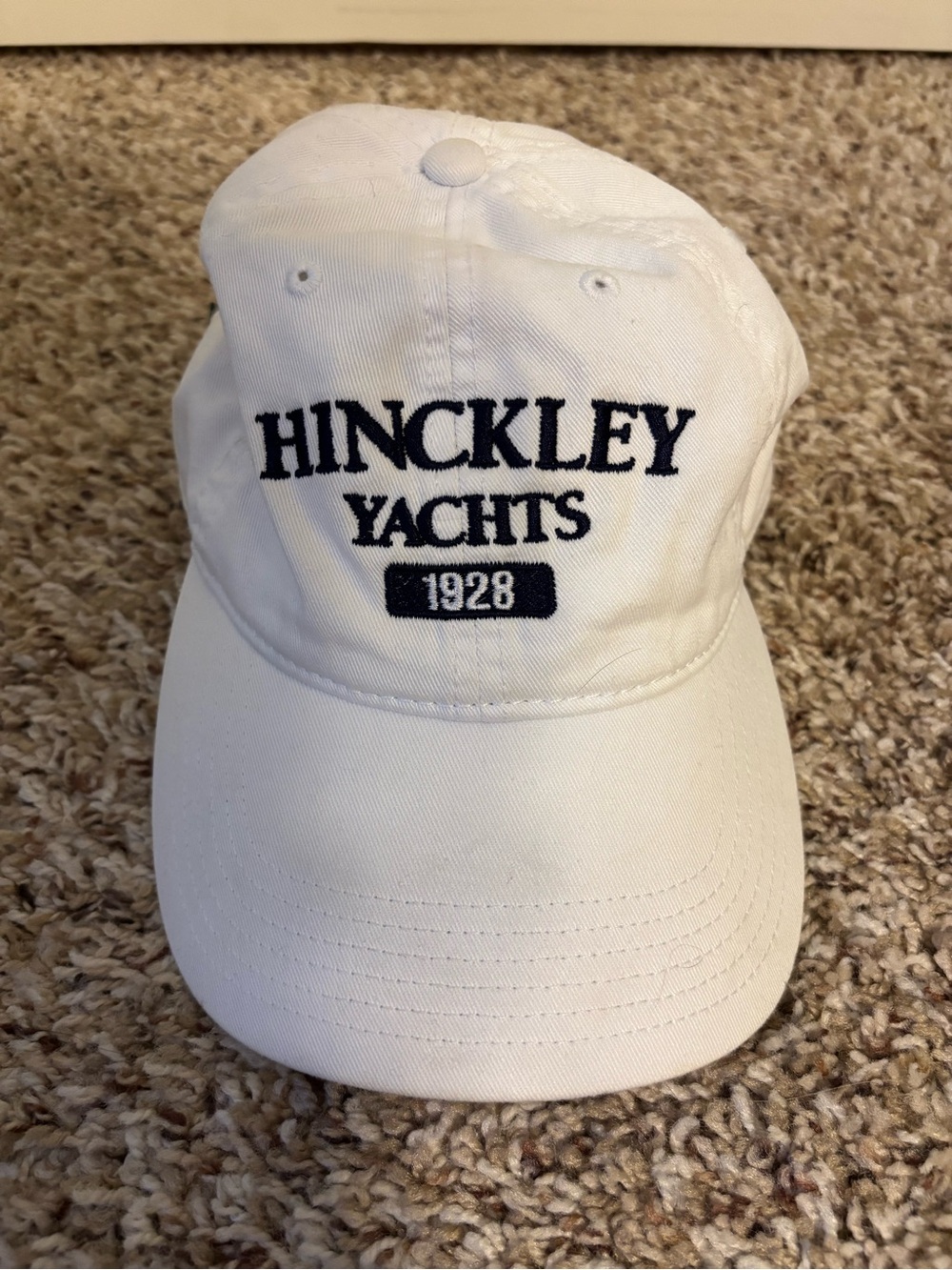Legacy White Hat with Black Logo Tab